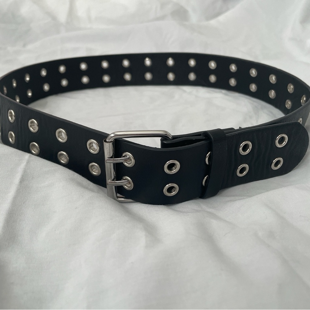 Brandy Melville Black Grommet Belt